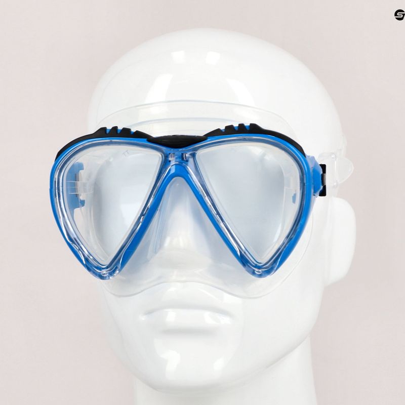 Маска для дайвінгу Cressi Lince clear/blue 7