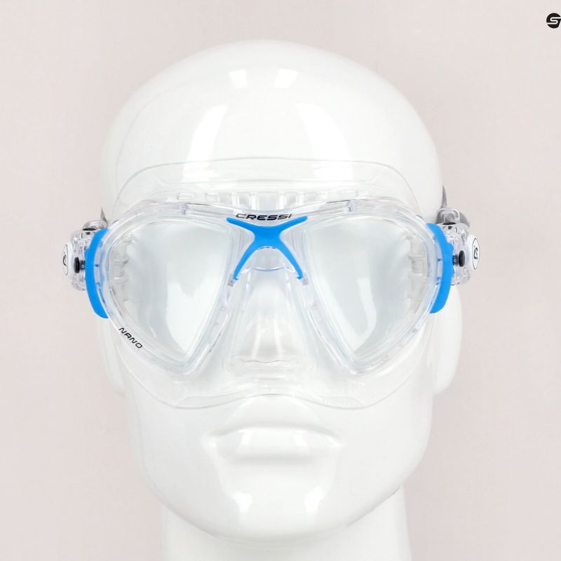 Маска для дайвінгу Cressi Nano crystal/blue 7
