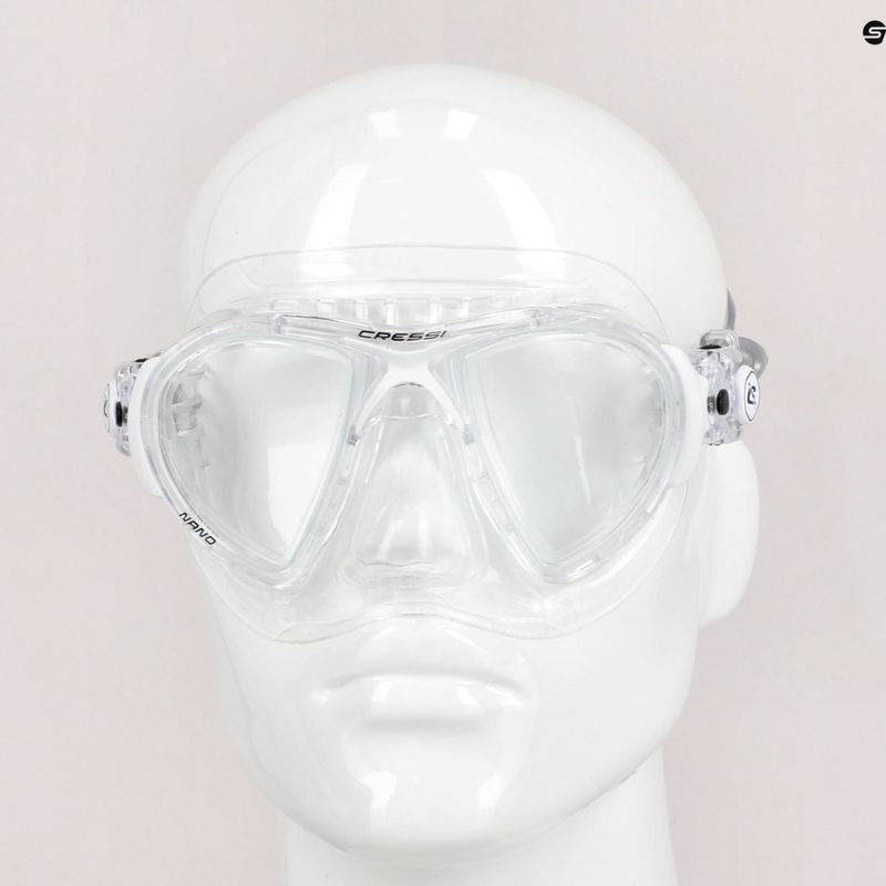 Маска для дайвінгу Cressi Nano crystal/white 7