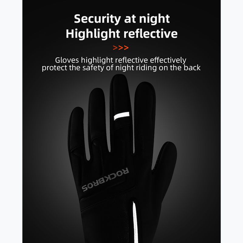 Рукавички велосипедні Rockbros Full-finger S317 black 3