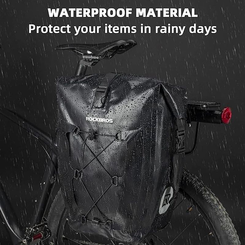 Сумки велосипедні Rockbros 30140022001 Bicycle Pannier Bag 2pcs black 5
