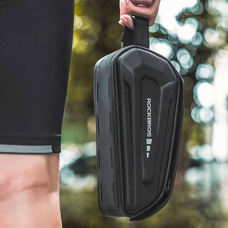 Сумка велосипедна на раму Rockbros 30120064 Bike Tube Bag 1,7 l black 4