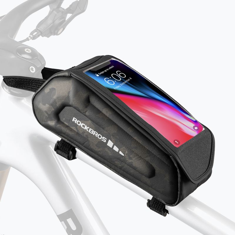 Сумка велосипедна на раму Rockbros 30120064 Bike Tube Bag camouflage 3