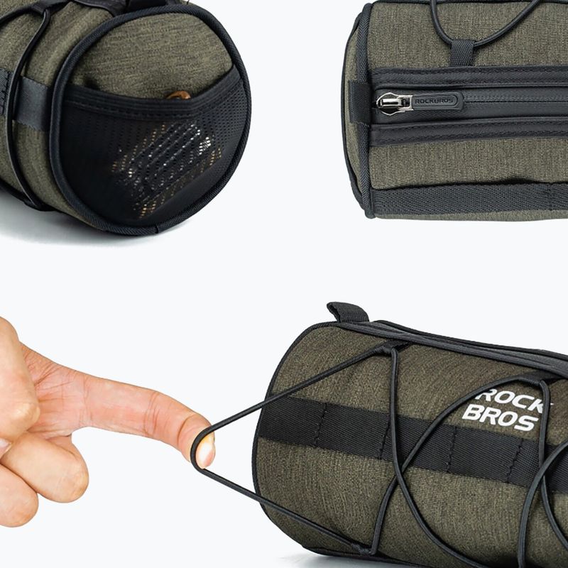 Сумка велосипедна Rockbros 30110049001 Bike Front Bag 2 l green/black 4