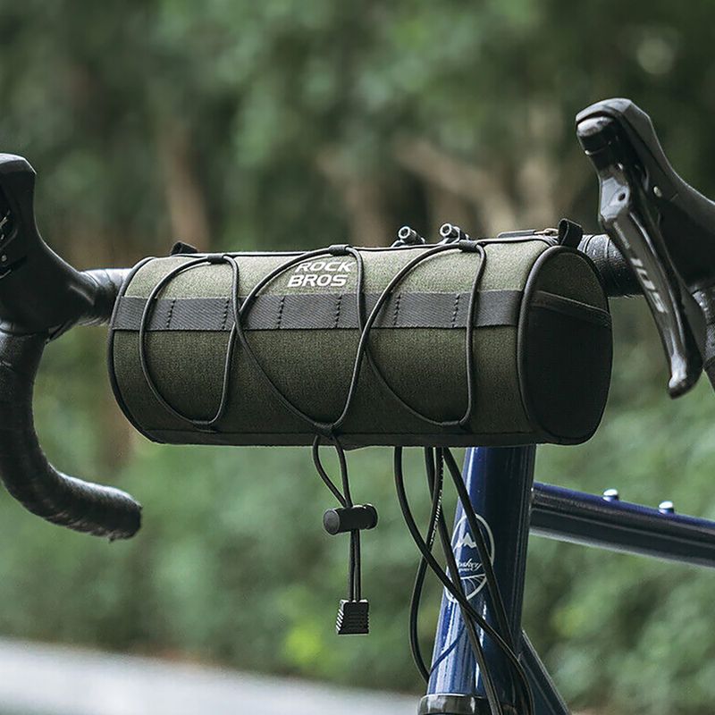 Сумка велосипедна Rockbros 30110049001 Bike Front Bag 2 l green/black 8