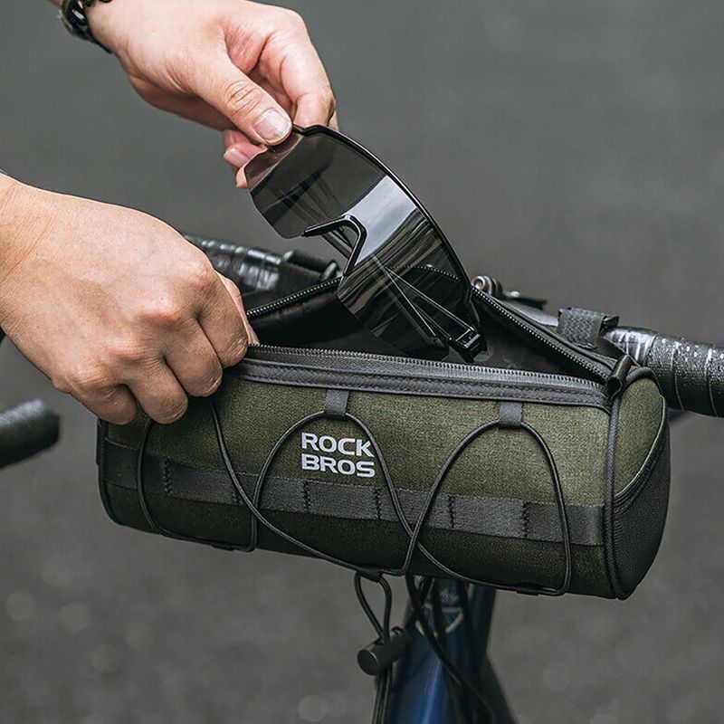 Сумка велосипедна Rockbros 30110049001 Bike Front Bag 2 l green/black 9