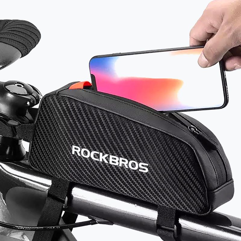 Сумка велосипедна на раму Rockbros 039BK Bike Tube Bag 1 l black 9