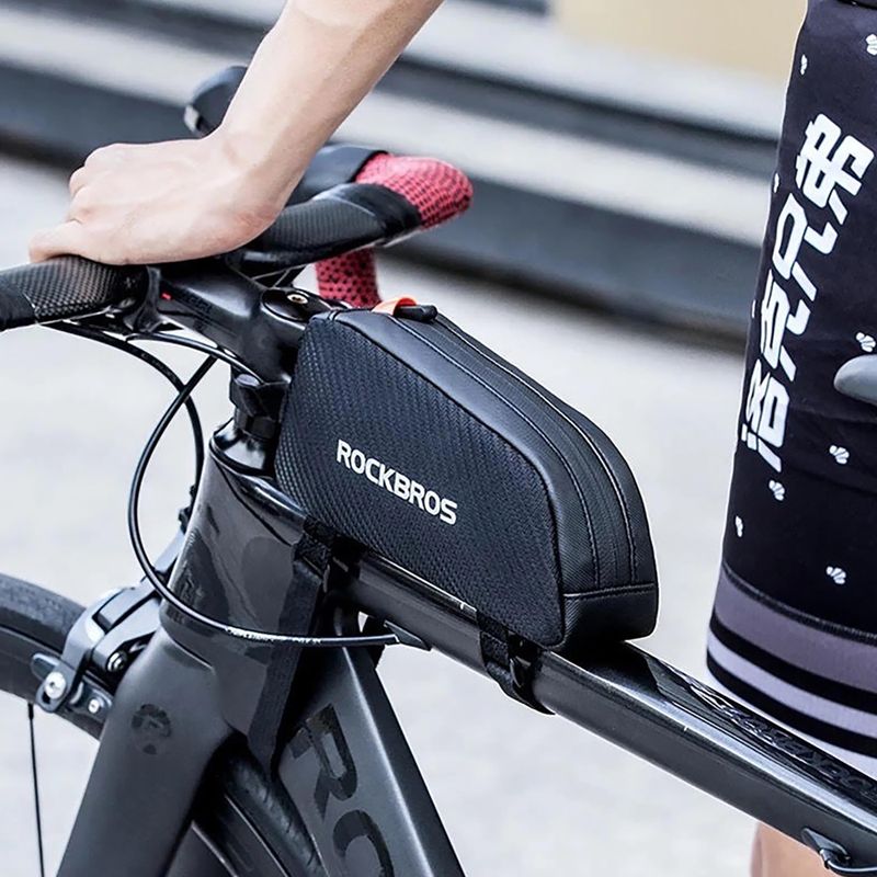 Сумка велосипедна на раму Rockbros 039BK Bike Tube Bag 1 l black 11