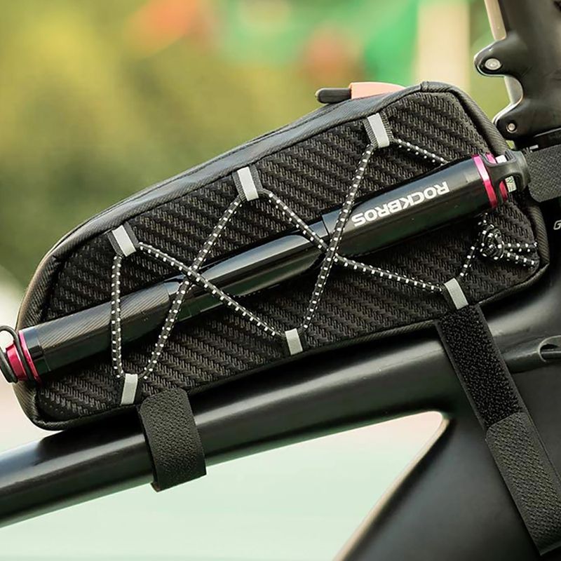 Сумка велосипедна на раму Rockbros 039BK Bike Tube Bag 1 l black 12
