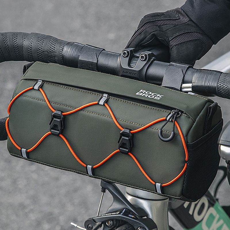 Сумка велосипедна на кермо Rockbros 30110054 Bike Front Bag 2,2 l army green 2