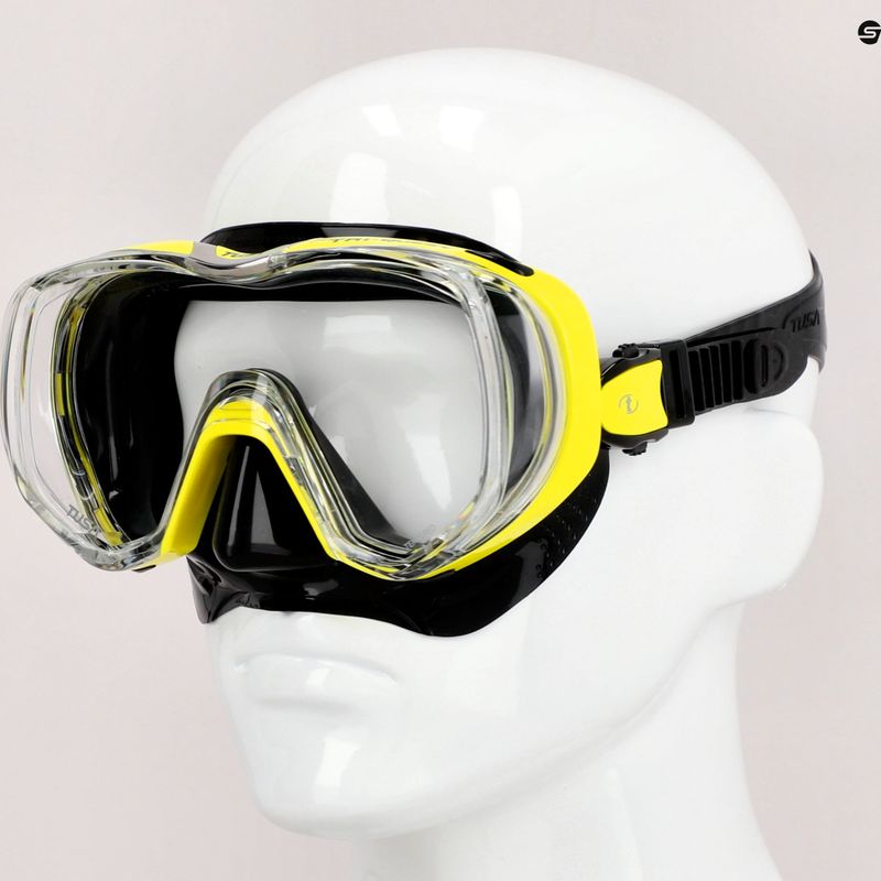 Маска для дайвінгу  TUSA Tri-Quest Fd Mask чорно-жовта M-3001 5
