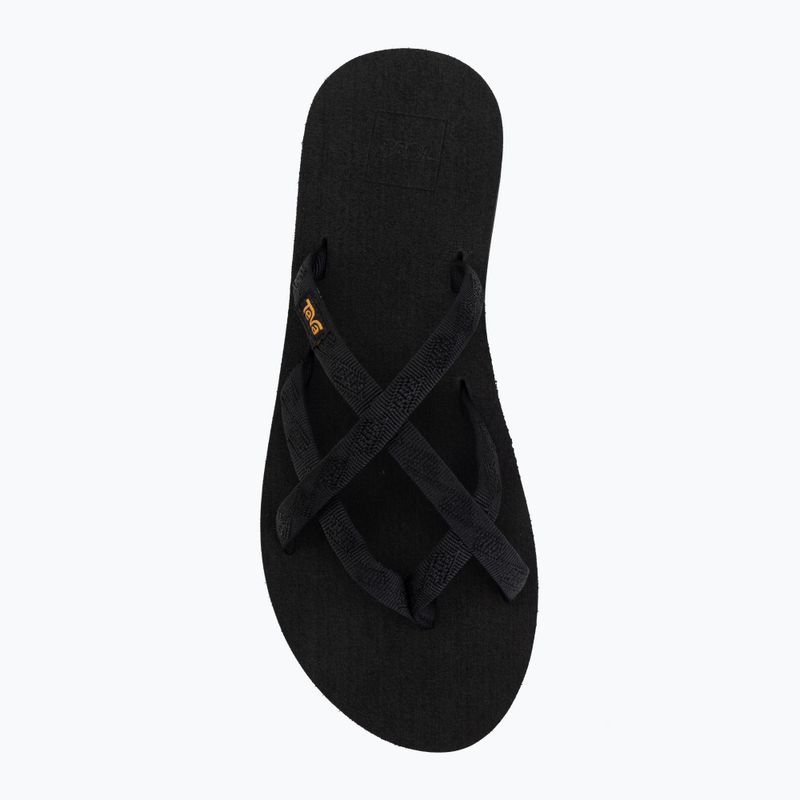 Жіночі шльопанці Teva Olowahu mix b black on black 5