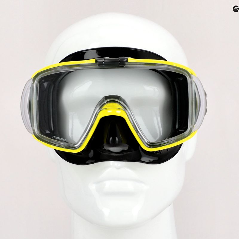 Маска для дайвінгу TUSA Sportmask чорно-жовта UM-31QB FY 7