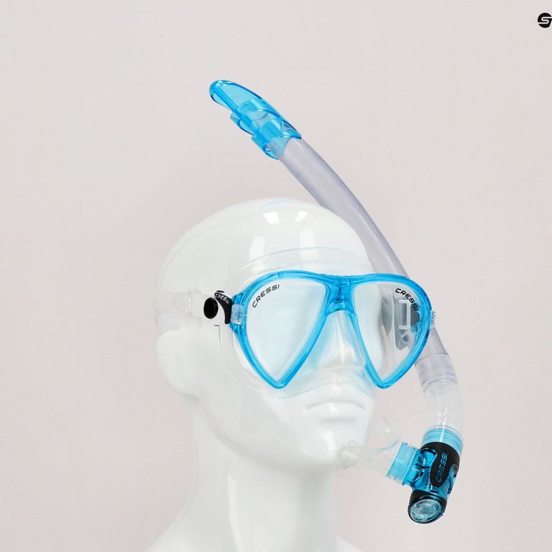 Набір для снорклінгу Cressi Ocean + Gamma clear/aquamarine 8