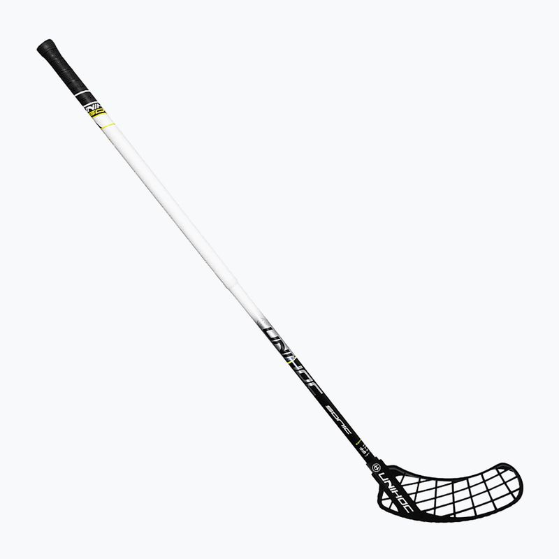 Палиця для флорболу ліва UNIHOC Sonic Top Light II 28 чорно-біла 02688 6