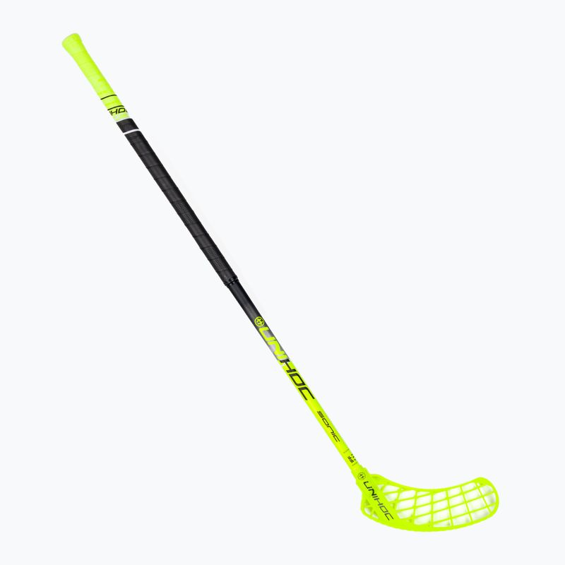 Палиця для флорболу ліва UNIHOC Sonic Composite 26 жовто-чорна 03543