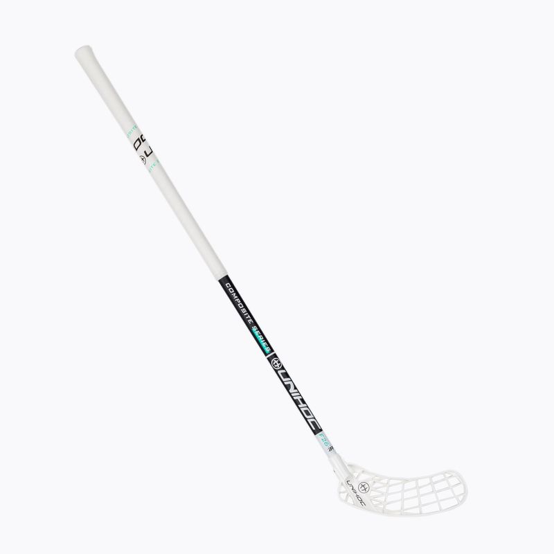 Палиця для флорболу ліва UNIHOC Iconic Composite 26 чорно-біла 04941