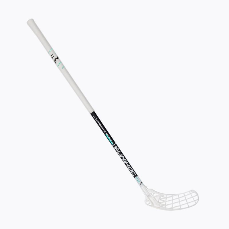 Палиця для флорболу права UNIHOC Iconic Composite 26 біло-чорна 04942