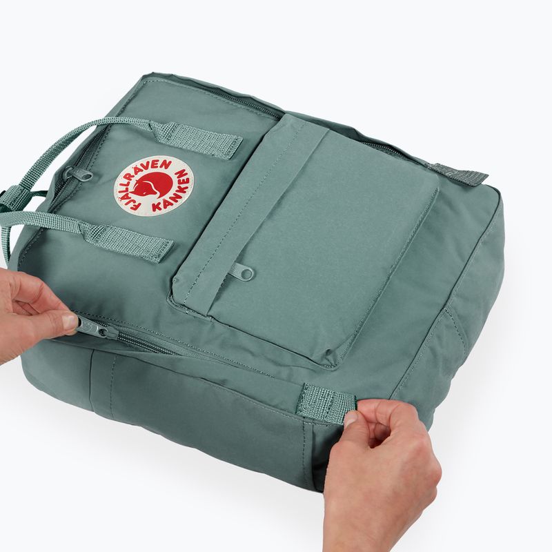 Туристичний рюкзак Fjällräven Kanken 16 л морозний зелений 5