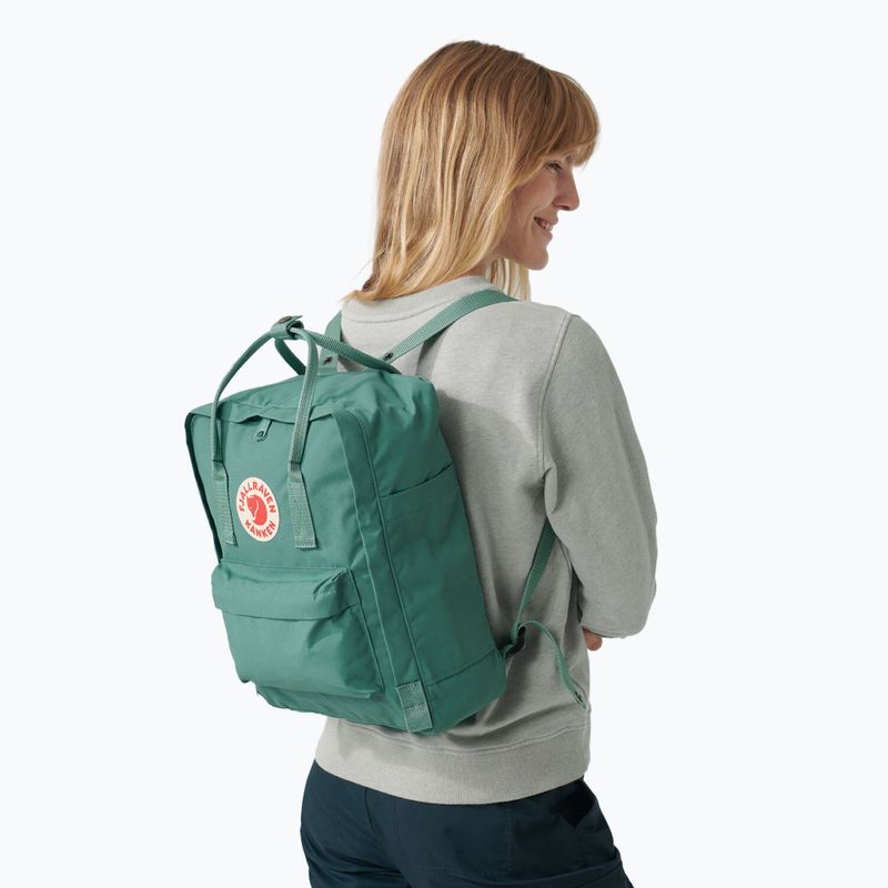 Туристичний рюкзак Fjällräven Kanken 16 л морозний зелений 9