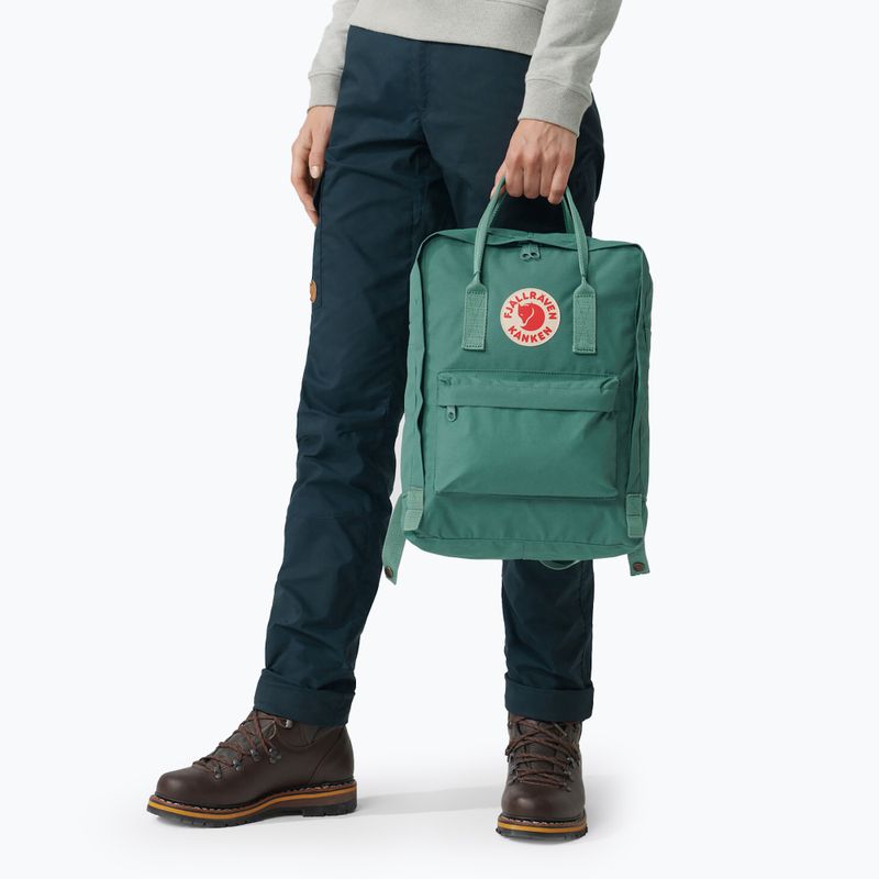 Туристичний рюкзак Fjällräven Kanken 16 л морозний зелений 12