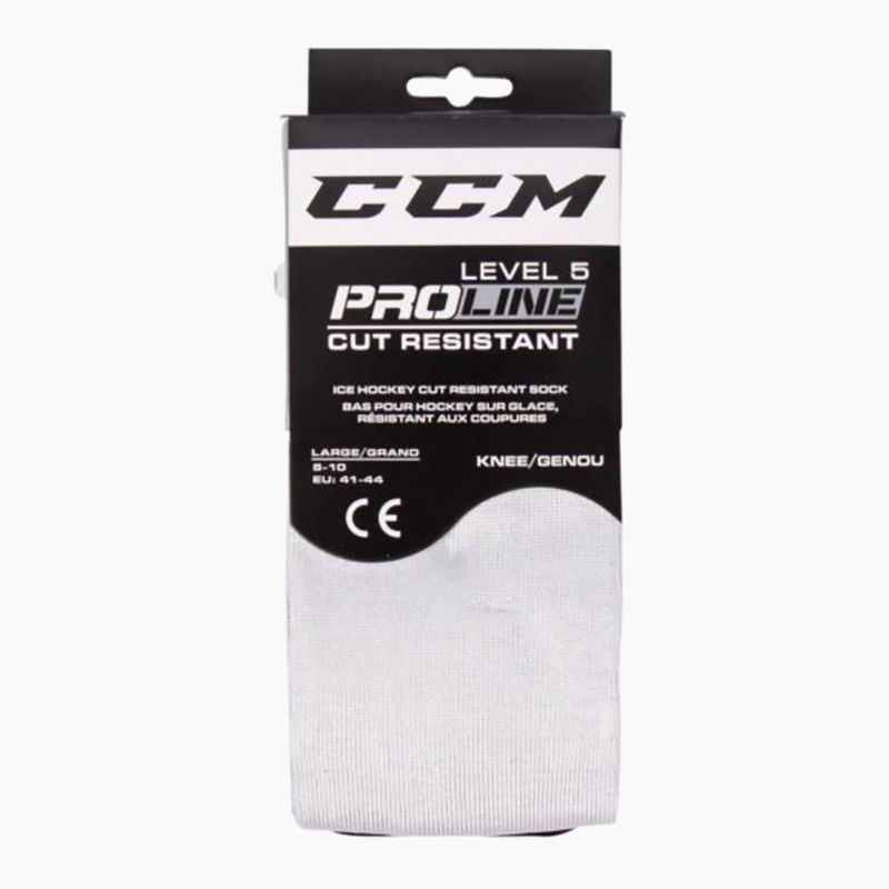Шкарпетки хокейні CCM Pro Cut '19 white/black 4