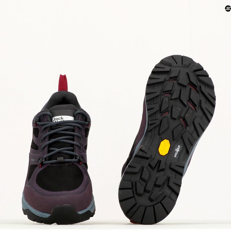 Черевики для трекінгу жіночі Jack Wolfskin Force Striker Texapore Low фіолетові 4038893 10