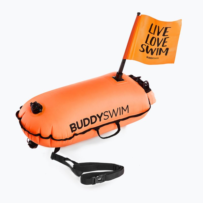 Буй страхувальний BuddySwim Dry Bag with Flag 28 л orange