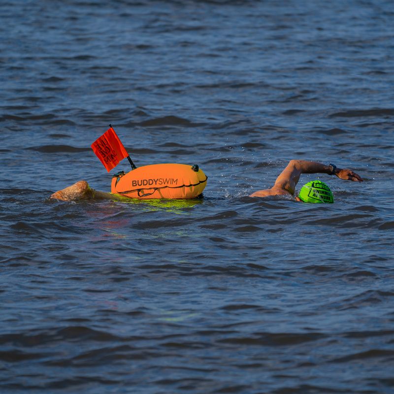 Буй страхувальний BuddySwim Dry Bag with Flag 28 л orange 4