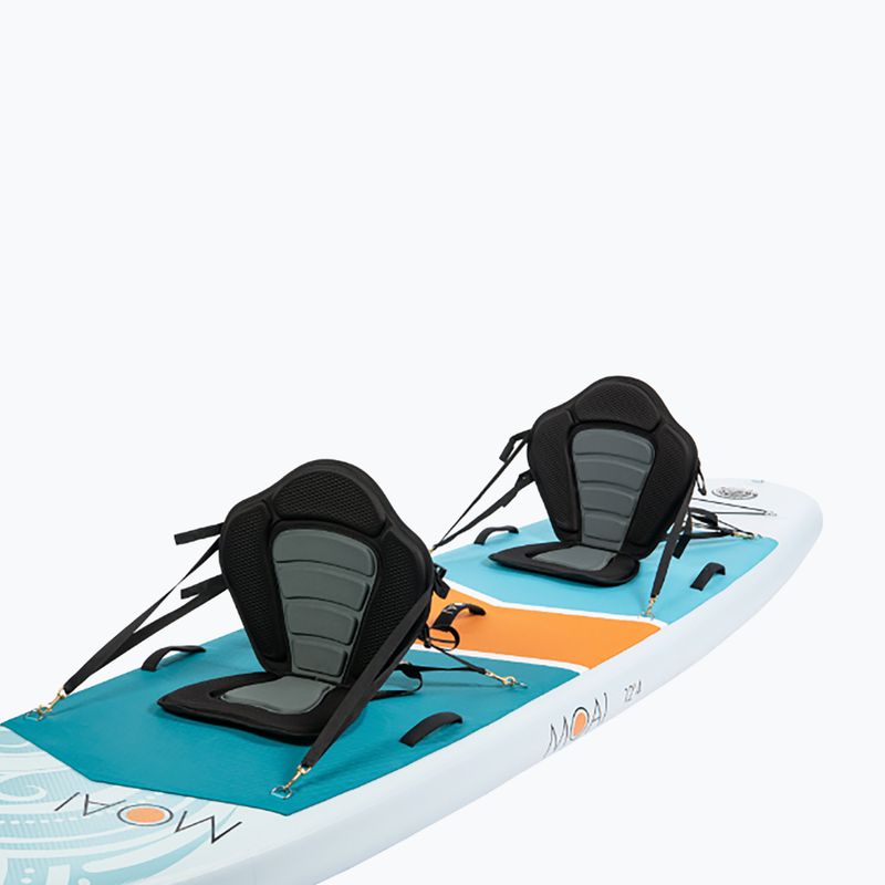 SUP MOAI Багатомісна дошка 12'4" синя 6