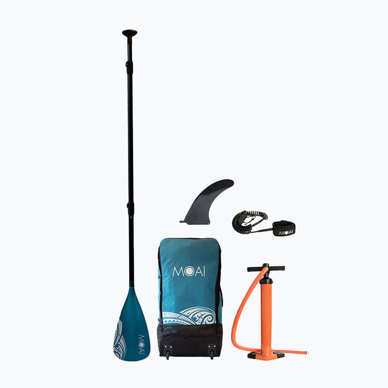 SUP MOAI Багатомісна дошка 12'4" синя 10