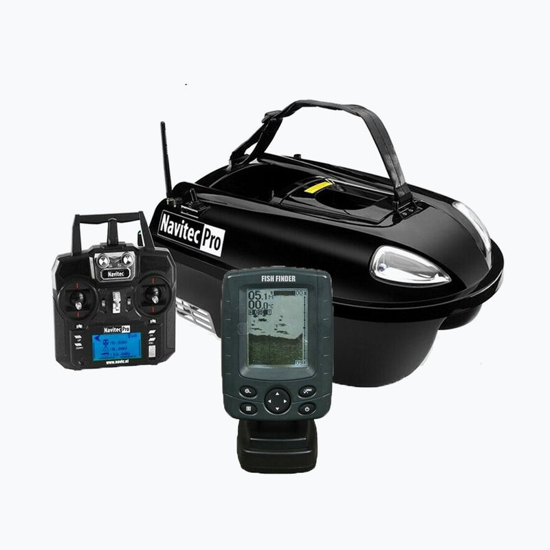 Човник для завозу прикормки BearCreeks Navitec Pro GPS-Autopilot-System VF Echosonda чорний BC.V2.PRO.4
