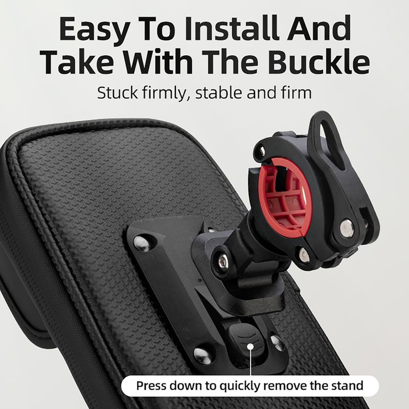 Сумка велосипедна на кермо Rockbros 301101770001 WP Bike Phone Bag for 6.7" black 4