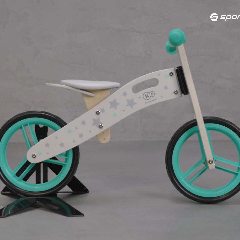Біговел Kinderkraft Runner біло-зелений KKRUNNRSTR0000 7