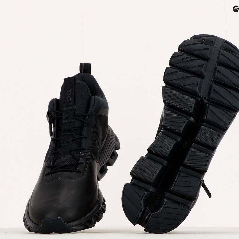 Кросівки для бігу чоловічі On Cloud Hi Waterproof чорні 2899674 15
