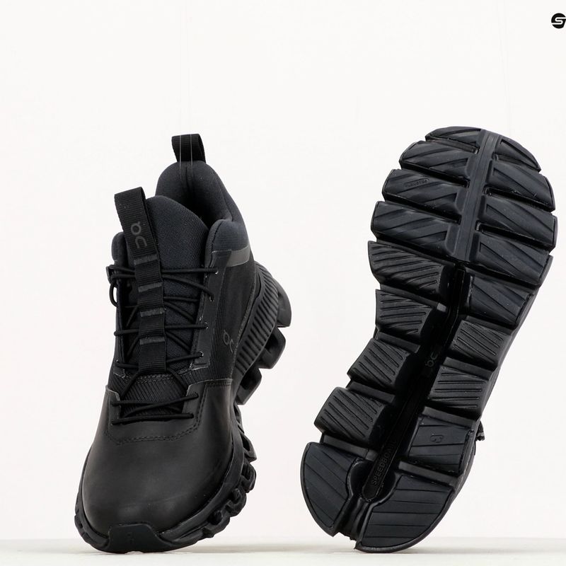 Кросівки для бігу жіночі On Cloud Hi Waterproof чорні 2899672 13