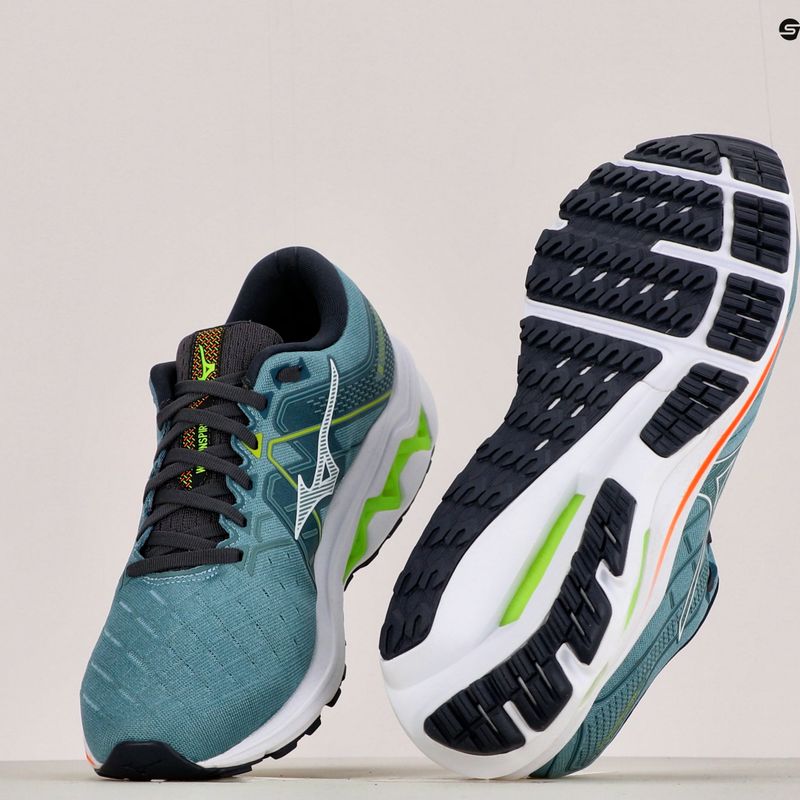 Кросівки для бігу чоловічі Mizuno Wave Inspire 18 блакитні J1GC224401 16