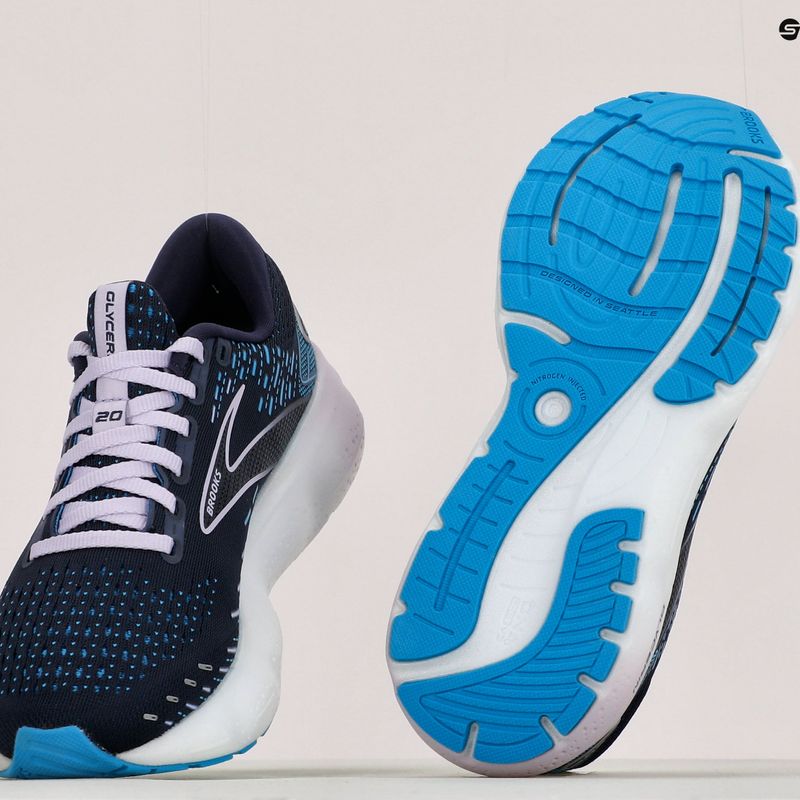 Кросівки для бігу жіночі Brooks Glycerin 20 peacoat/ocean/pastel lilac 11