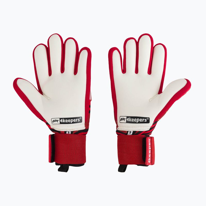 Рукавиці воротарські 4keepers Evo Vera NC червоні/чорні/білі 2