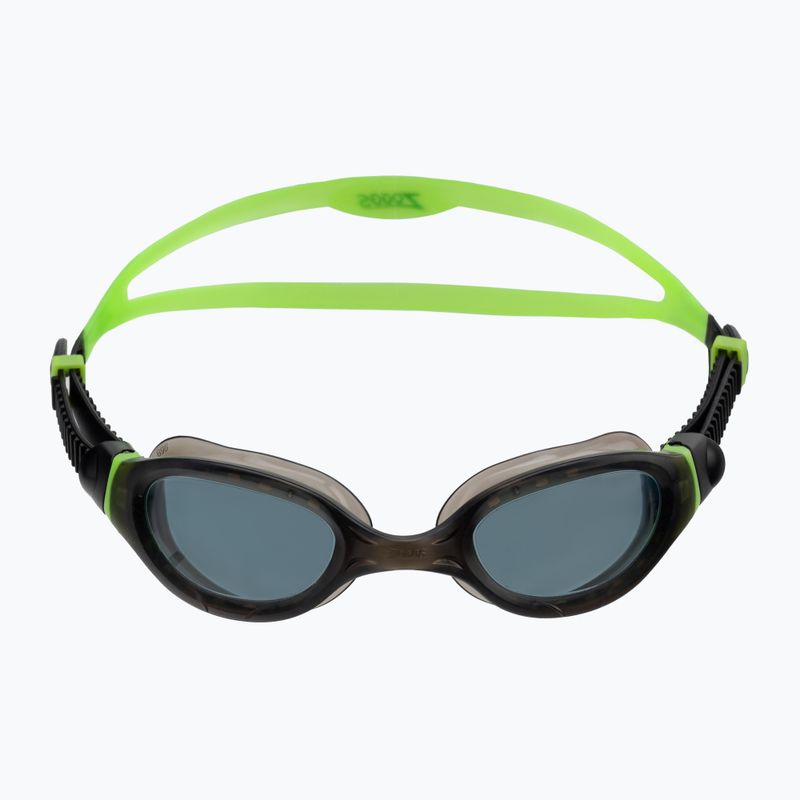 Окуляри для плавання дитячі Zoggs Phantom 2.0 black/lime/tint smoke 461312 2