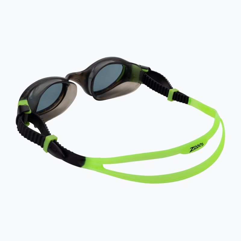 Окуляри для плавання дитячі Zoggs Phantom 2.0 black/lime/tint smoke 461312 4