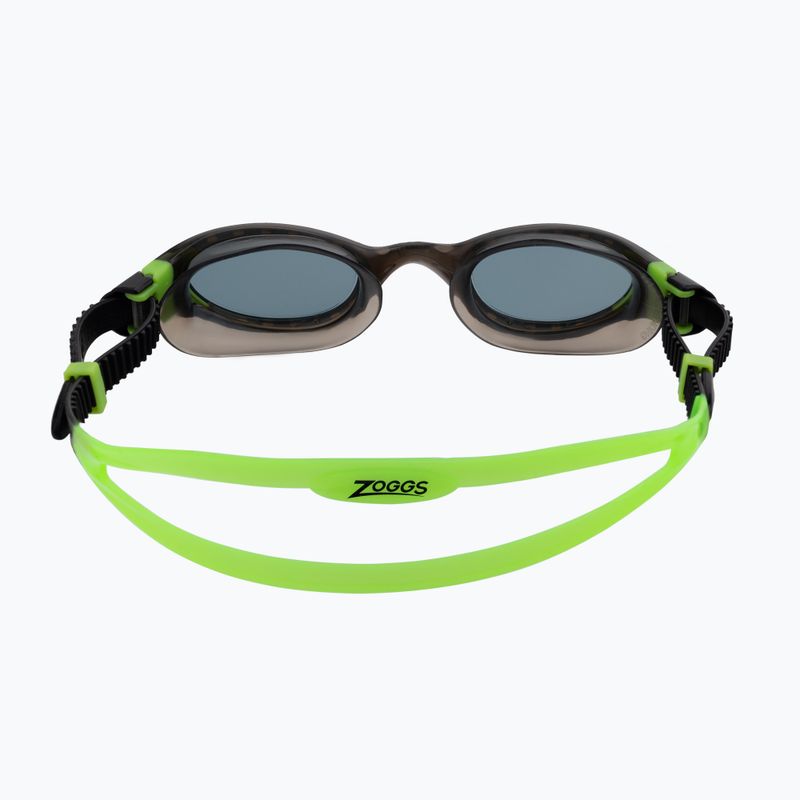 Окуляри для плавання дитячі Zoggs Phantom 2.0 black/lime/tint smoke 461312 5