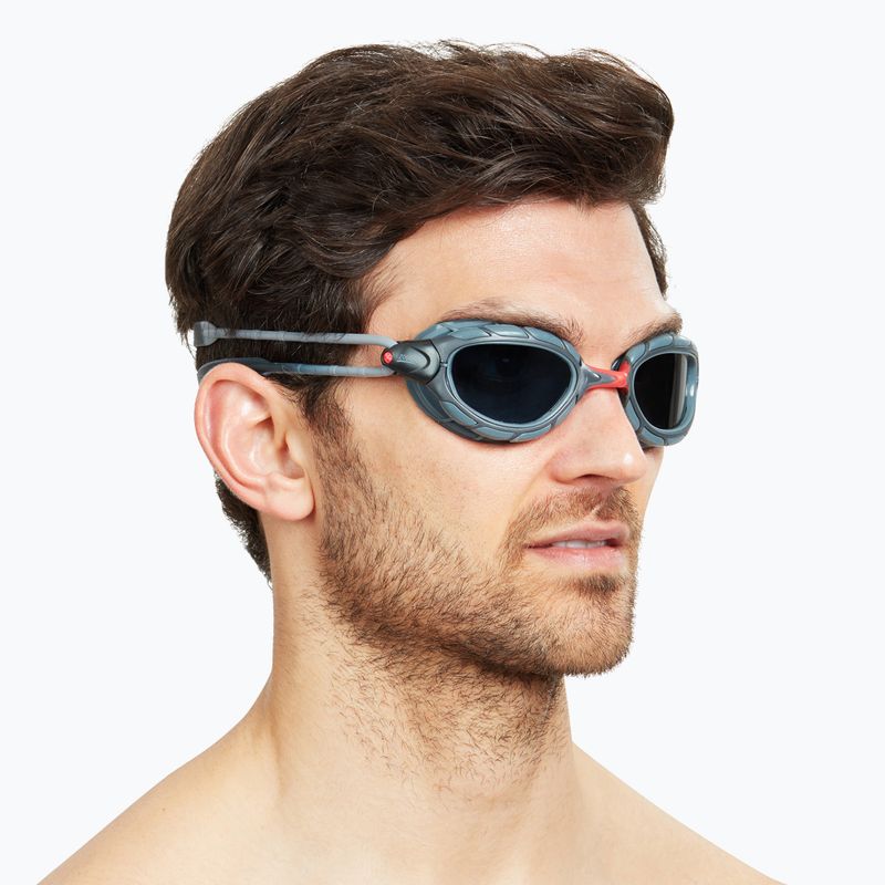 Окуляри для плавання Zoggs Predator Polarized сірі/сірі/поляризовані димові окуляри 6