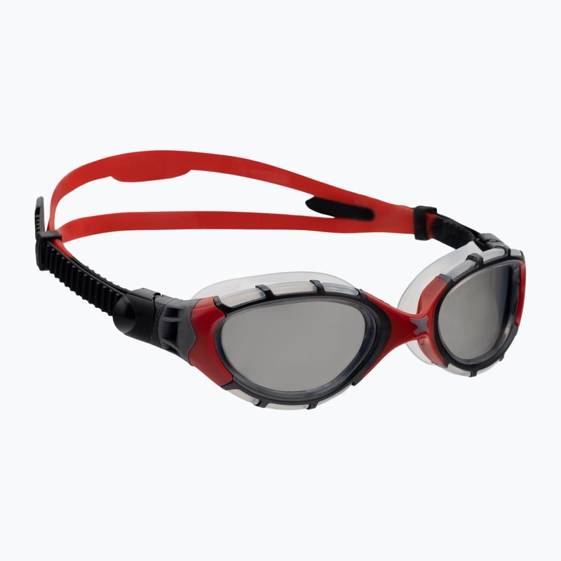 Окуляри для плавання Zoggs Predator Flex Titanium clear/red/mirrored smoke 461054