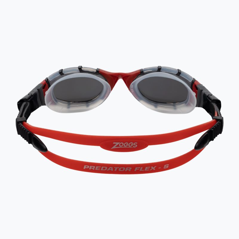 Окуляри для плавання Zoggs Predator Flex Titanium clear/red/mirrored smoke 461054 5