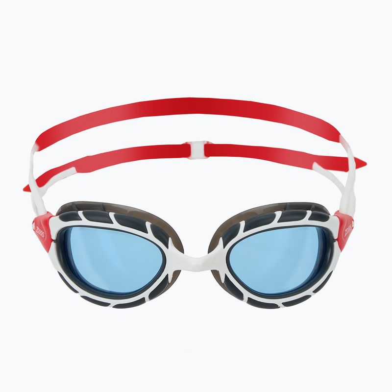 Окуляри для плавання Zoggs Predator white/ red/ tint blue 2