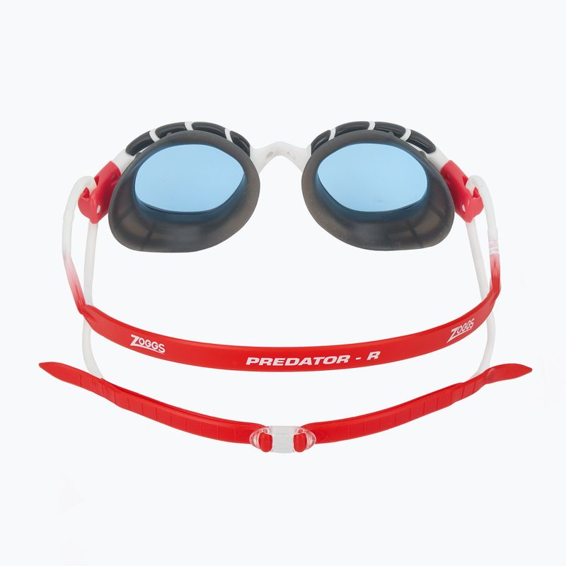 Окуляри для плавання Zoggs Predator white/ red/ tint blue 4