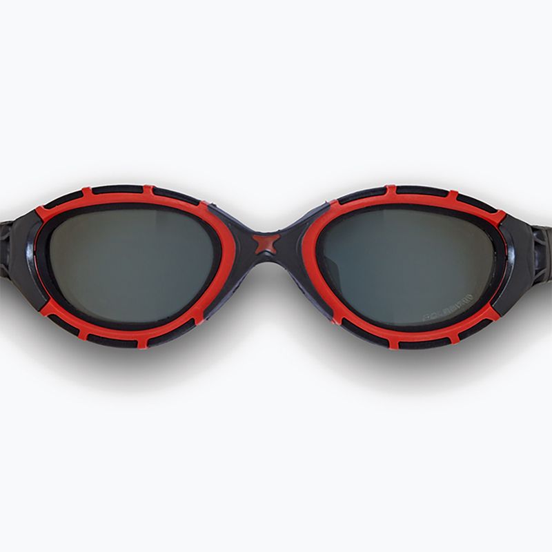 Окуляри для плавання Zoggs Predator Flex Polarized red/ black/ smoke polarized 2