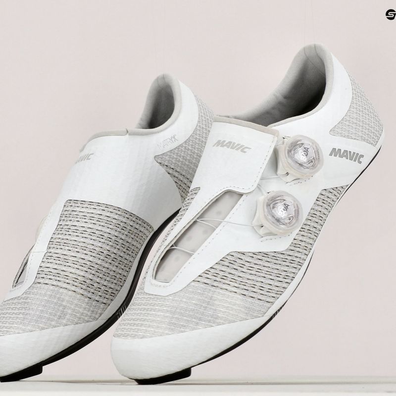 Кросівки велосипедні шосе чоловічі Mavic Tretry Cosmic Ultimate III glacier gray/white/black 9