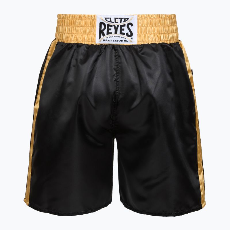 Чоловічі атласні боксерські шорти Cleto Reyes чорні / золоті 2